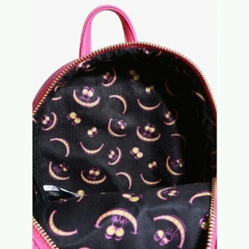 Loungefly Disney Alice in Wonderland Cheshire Cat figural Mini Backpack - Picture 8 of 8
